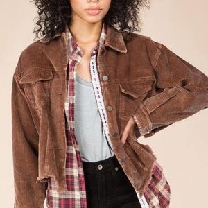 Corduroy raw Hem Jacket!!!